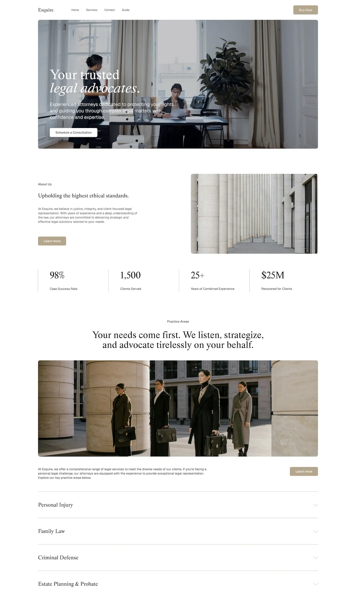 Esquire – Lawyer Website Template